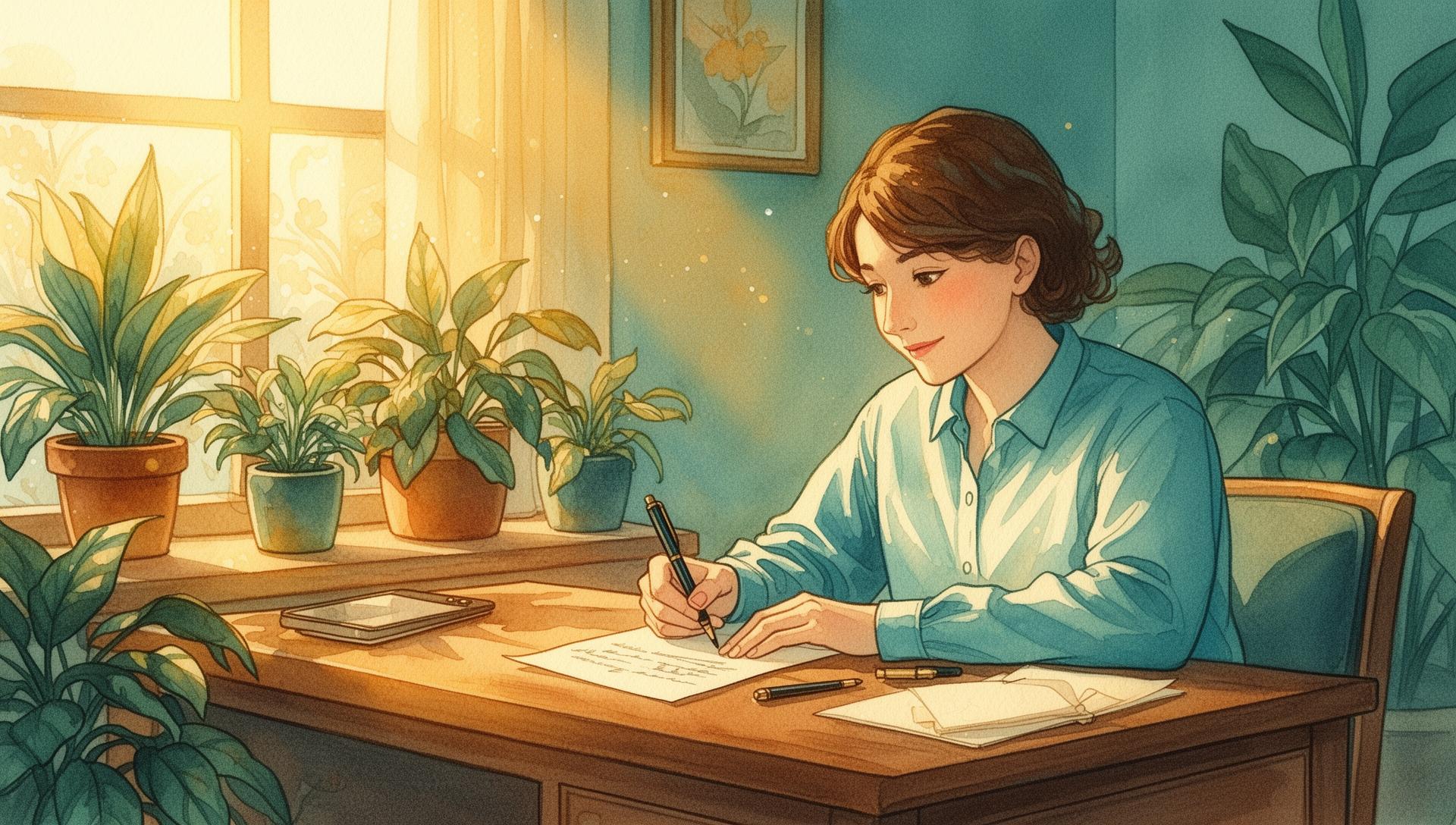 A calm, welcoming space for conversation