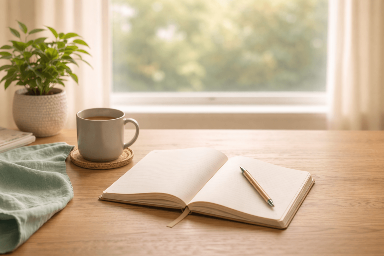 A calm reading and reflection space